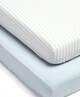 Millie & Boris Fitted Sheets (2 Pack) - Blue image number 1