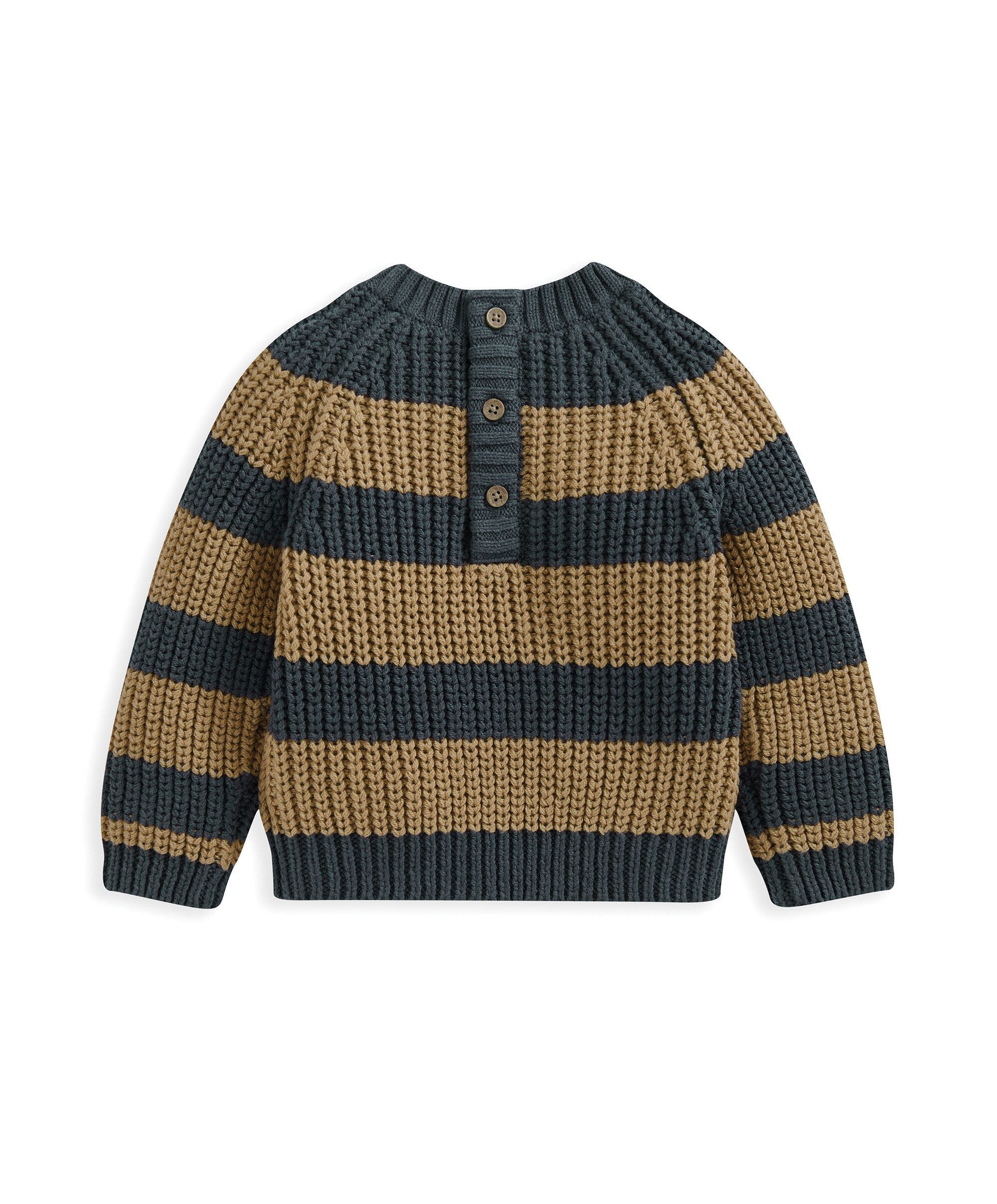 Chunky Knitted Stripe Jumper image number 3