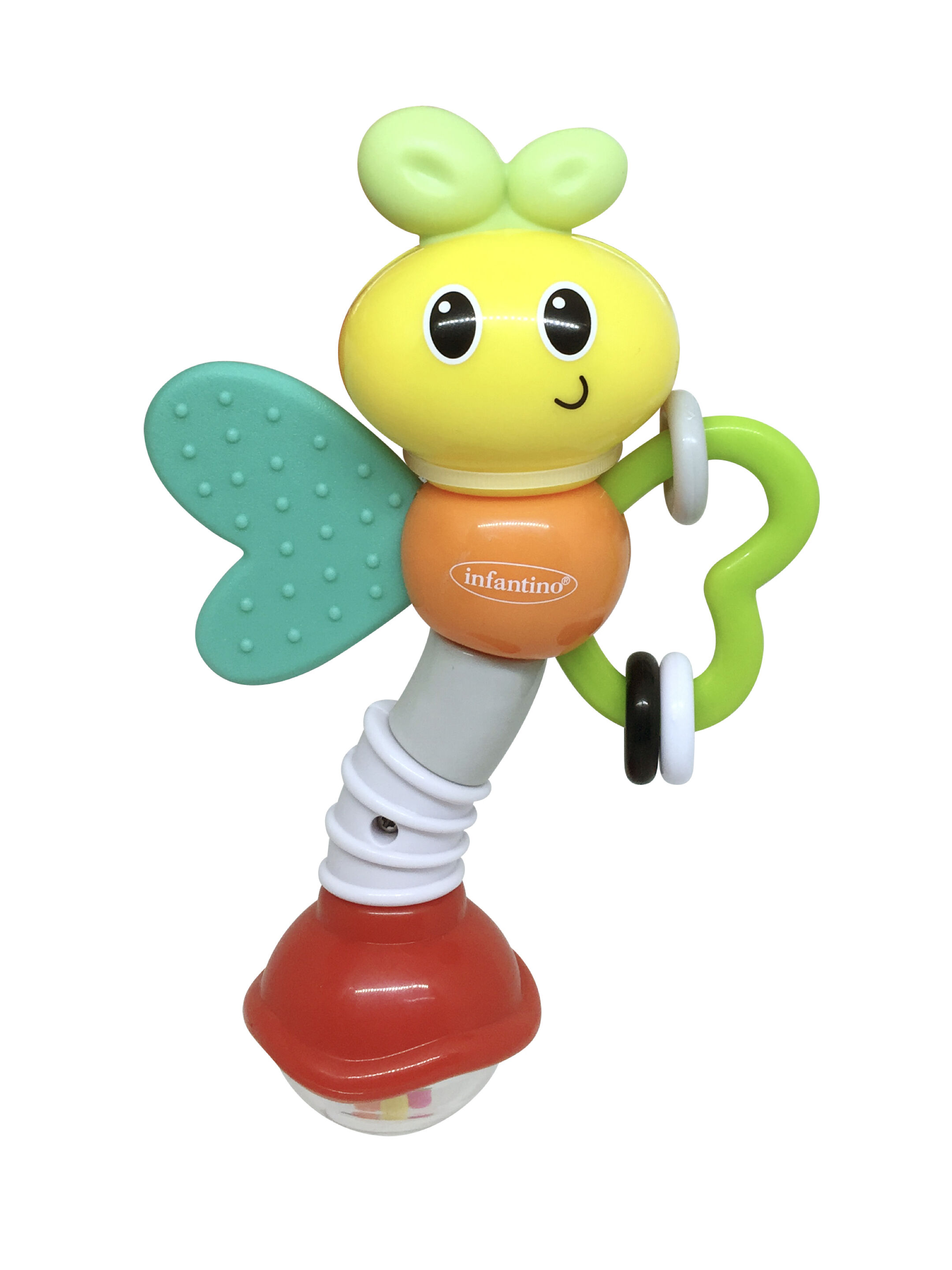 Infantino Rattle & Teether Love Bug image number 1