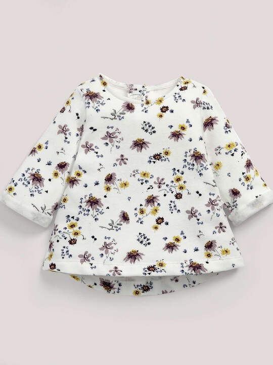 Floral Print Sweater Cream- 12-18 months image number 2