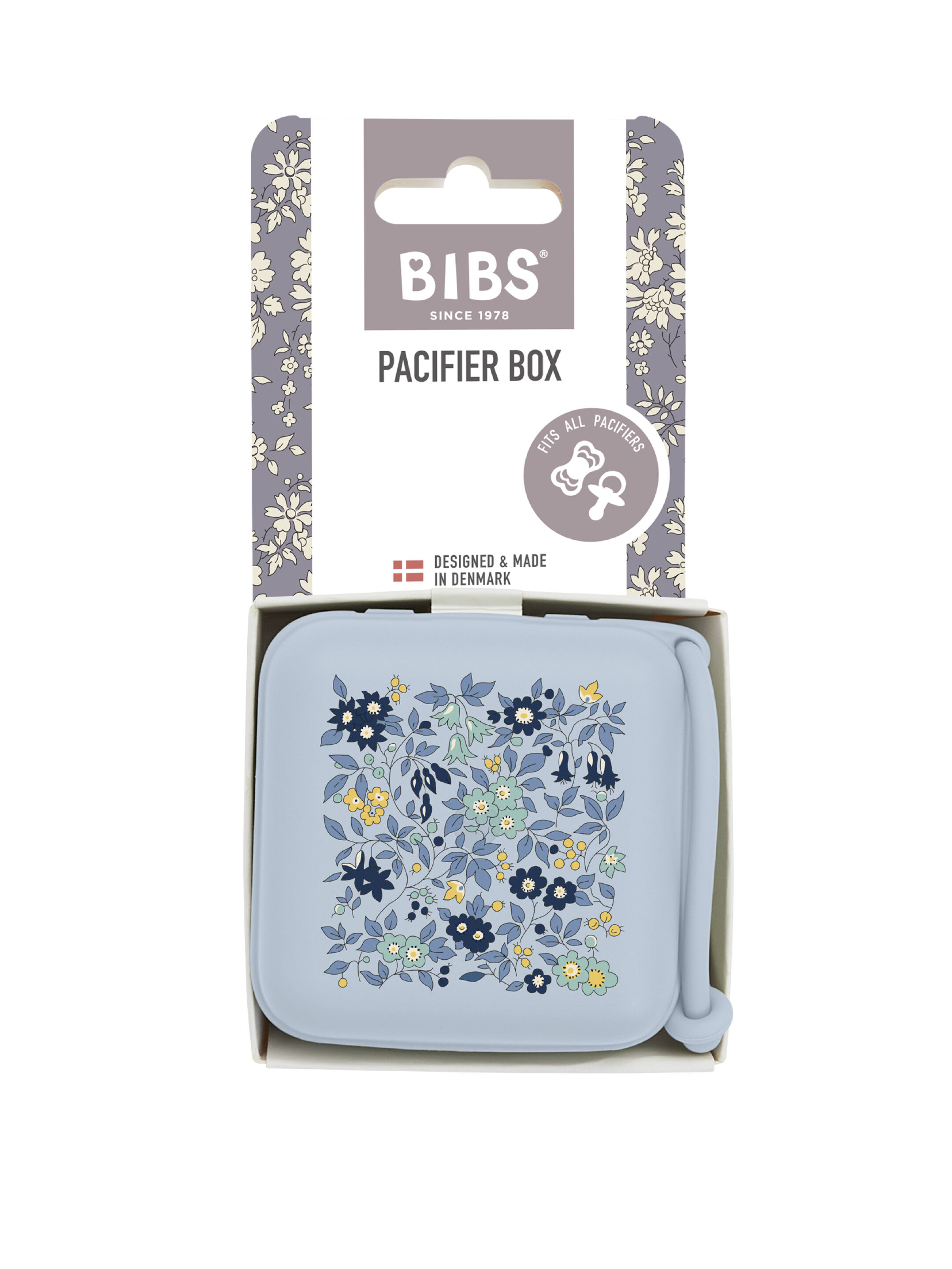 BIBS x Liberty Pacifier box Chamomile Lawn Baby Blue image number 2