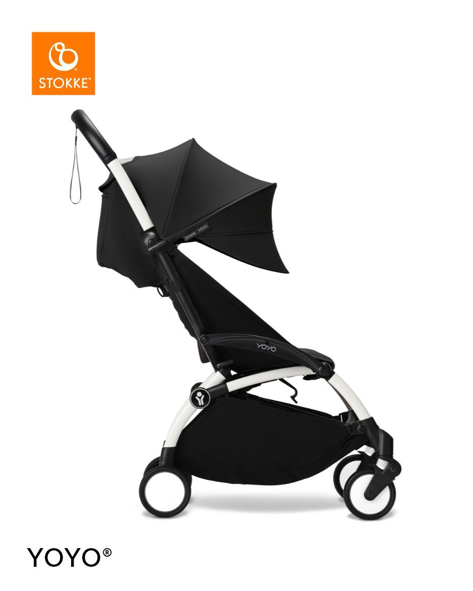 Stokke YOYO3 White Frame with 6+ Color Pack - Black & Cup Holder (3 Pieces) image number 3