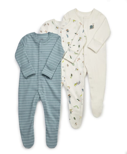 Bugs Sleepsuits 3 Pack image number 1