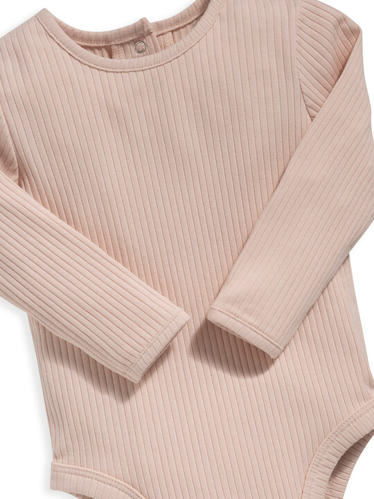 Organic Cotton Pink Bodysuit image number 3