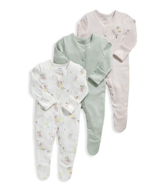 3 Pack Fairy Garden Sleepsuits image number 2