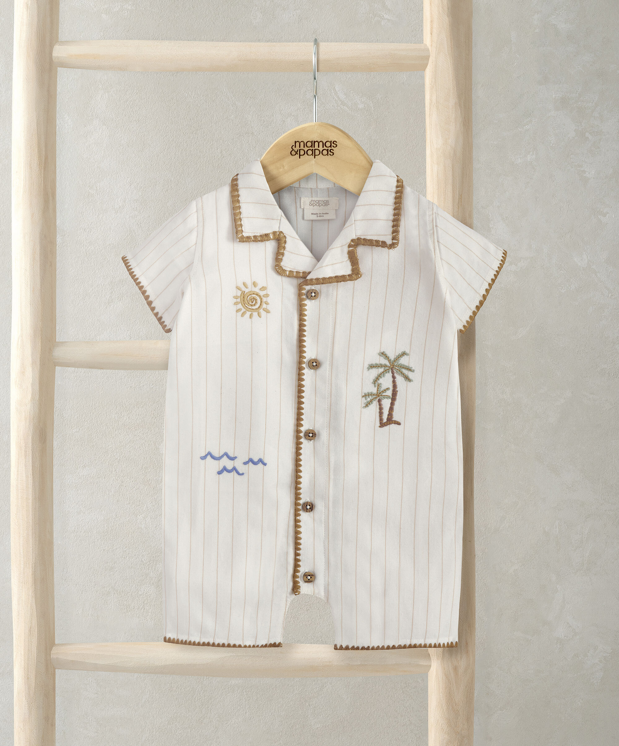 Linen Shirt Romper