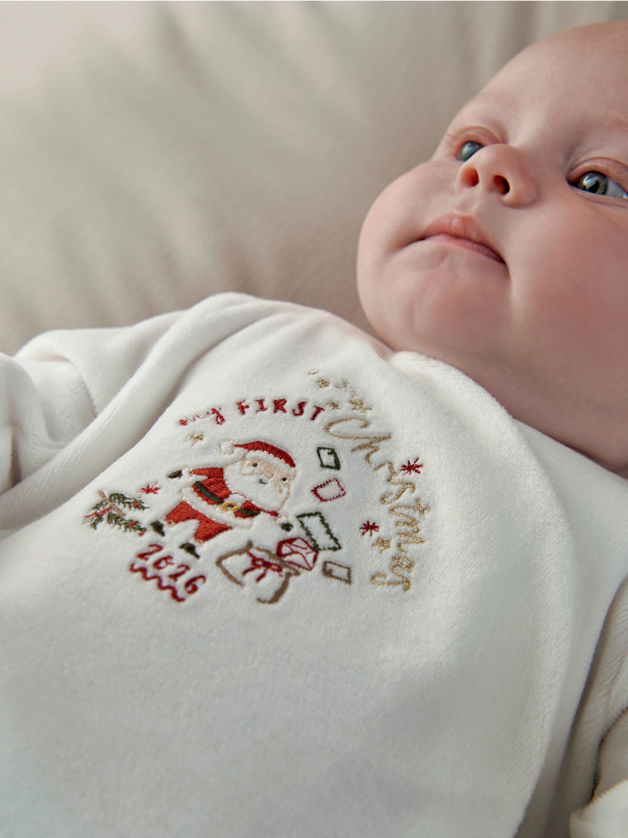 1st Christmas Velour All-in-One image number 7