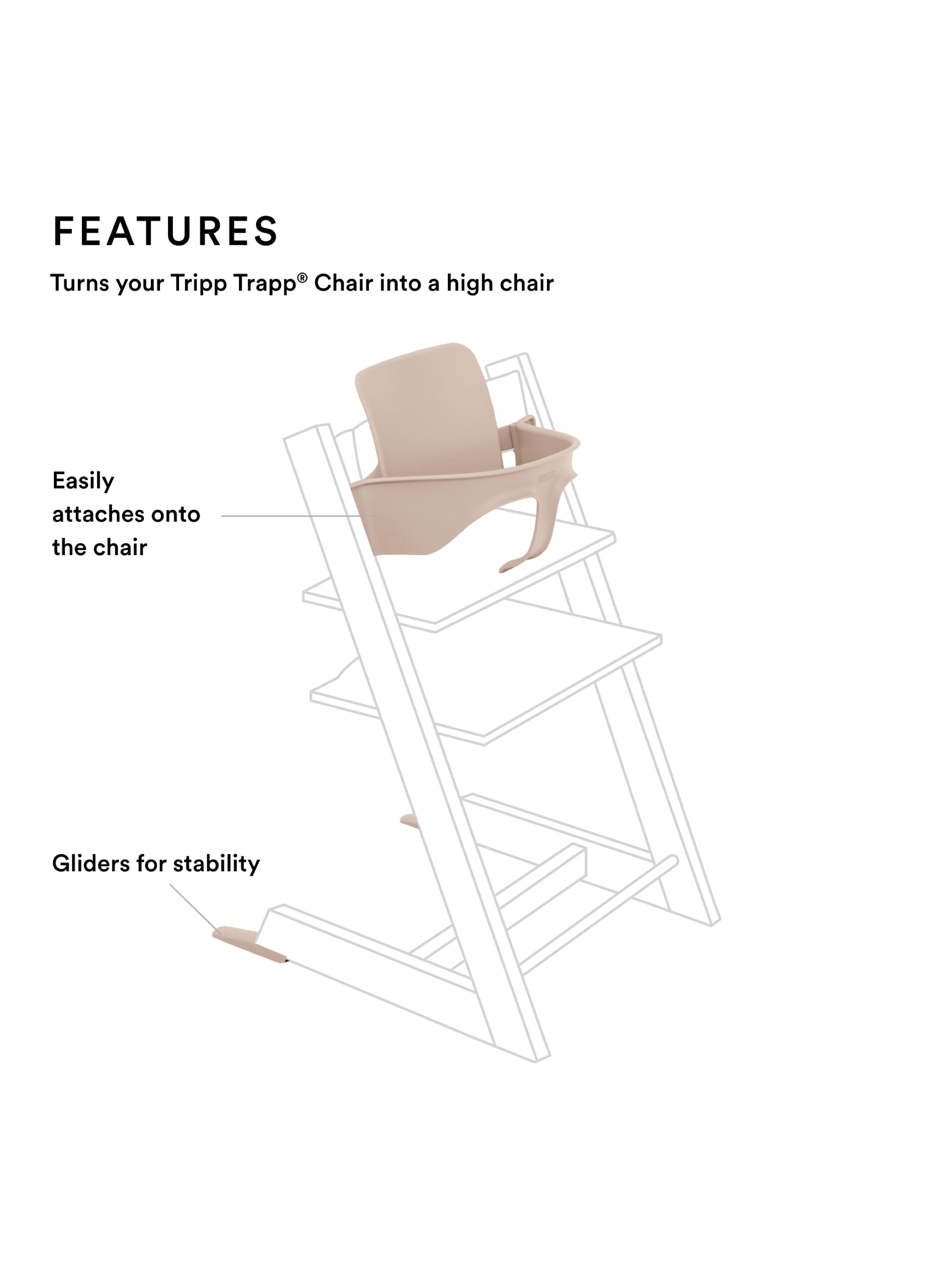 Stokke Tripp Trapp Baby Set - Serene Pink image number 2