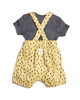 Shortie Dungarees, Bodysuit & Tights - 3 Piece Set image number 2