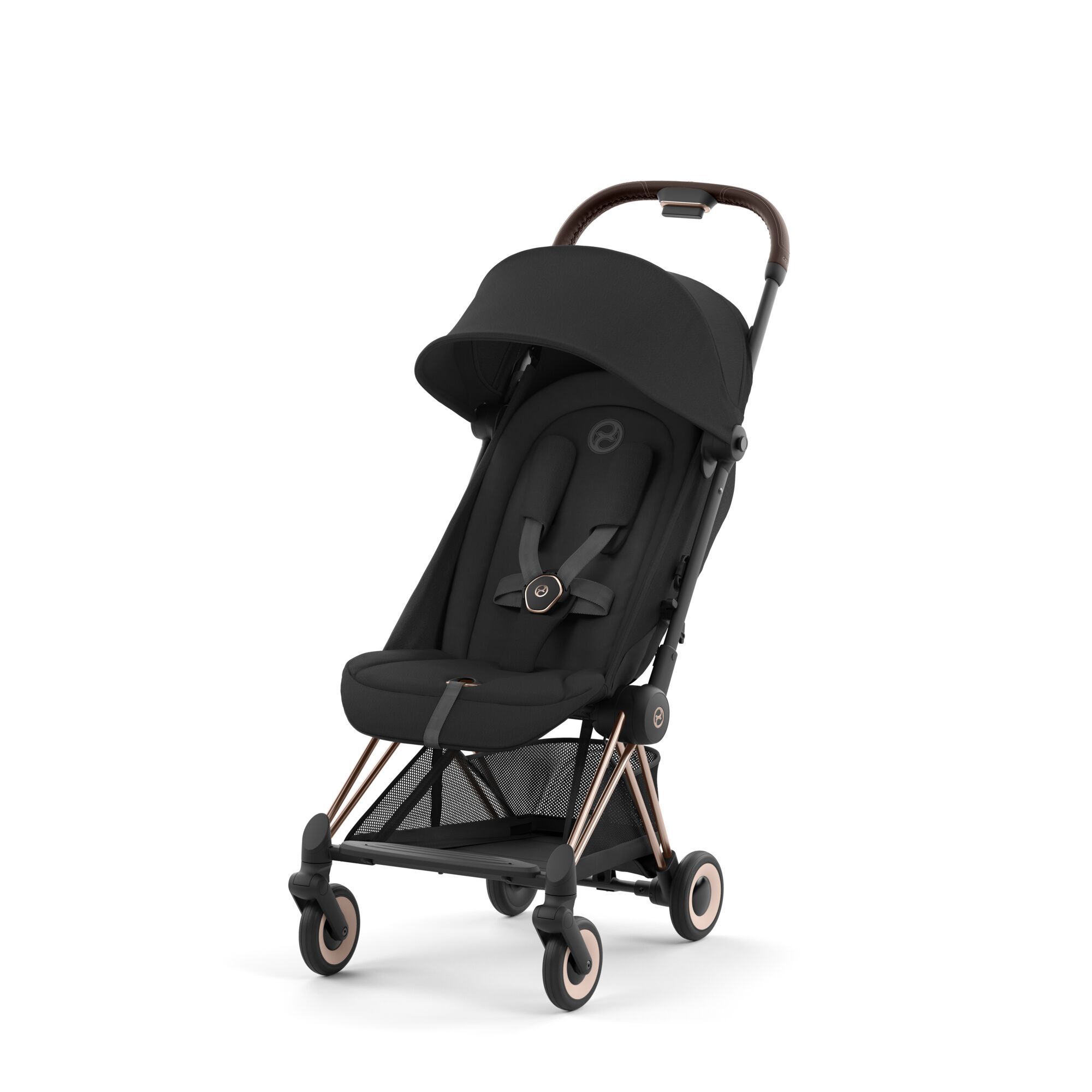 Cybex Coya Cabin Approved Stroller Sepia Black with Rose Gold Frame image number 1
