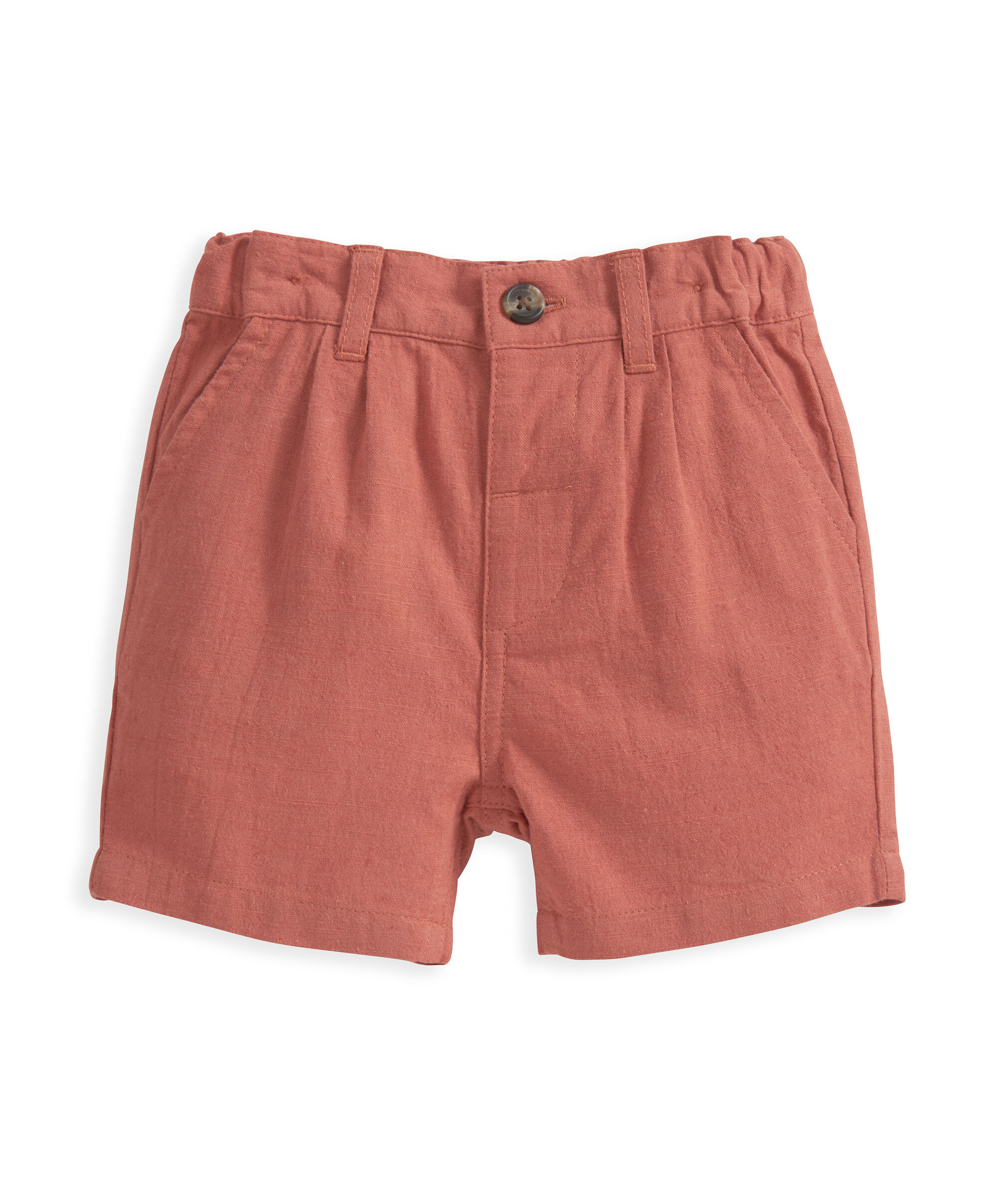 Orange Linen Short image number 2