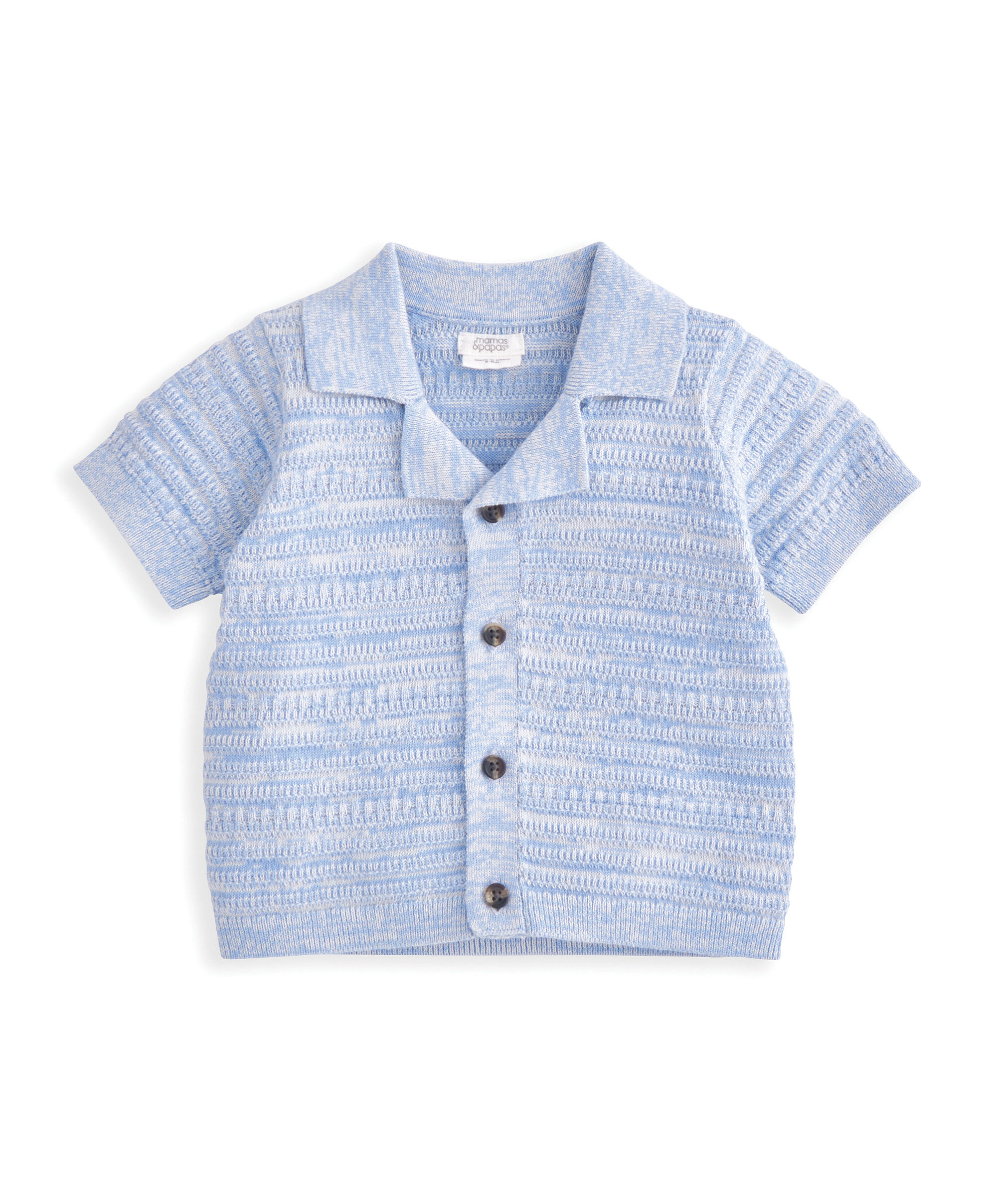 2 Piece Mix Knit Polo & Short Set image number 3