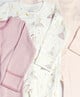 Pink Cotton Jersey Sleepsuits 3 Pack image number 3