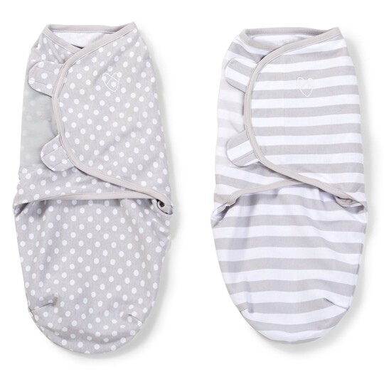 Swaddle Wraps  (pack of 2) - Grey image number 2