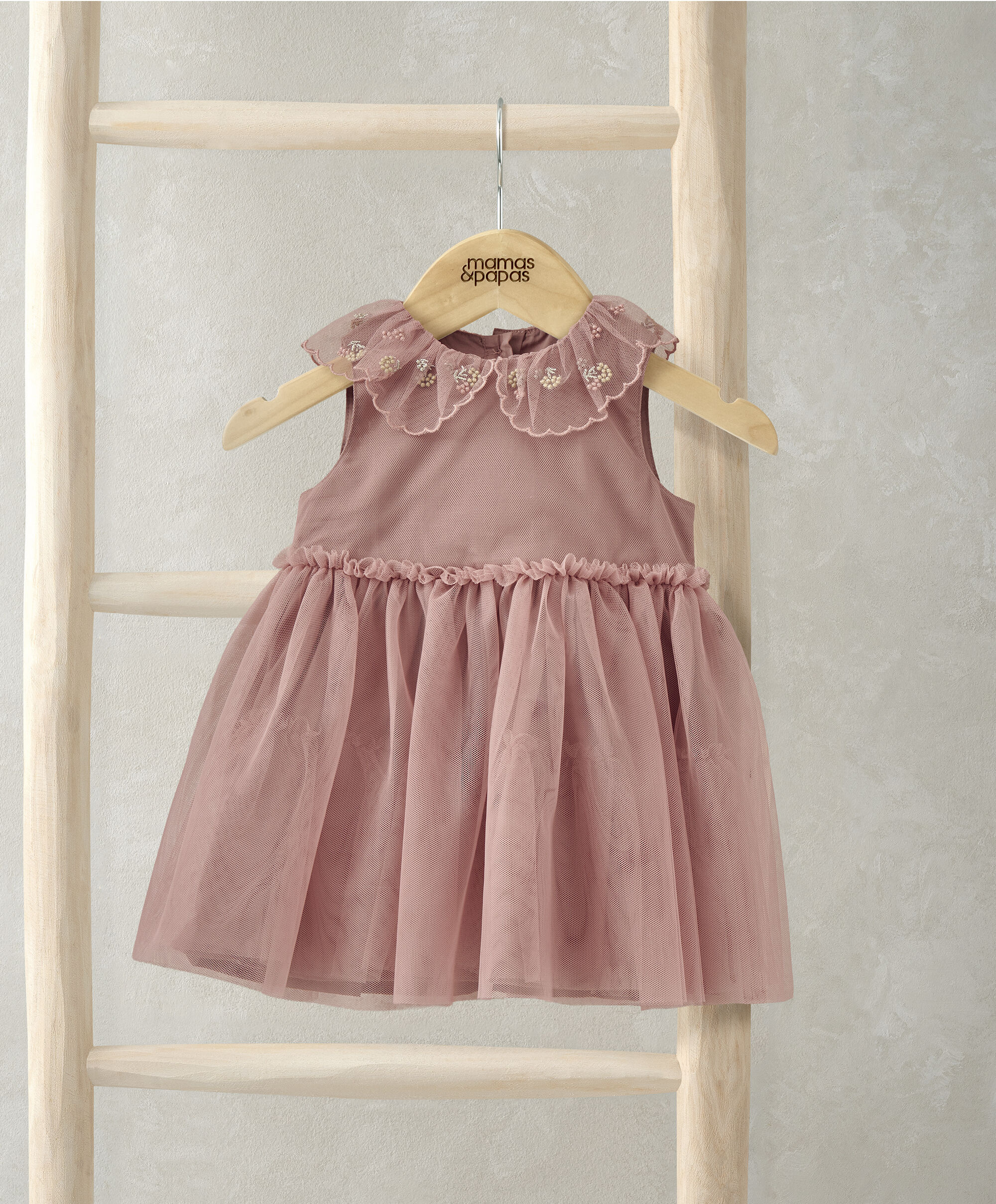 Collar Mesh Dress