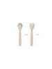 Citron Bio Based Cutlery Set of 2 and Case - Green/Cream image number 4