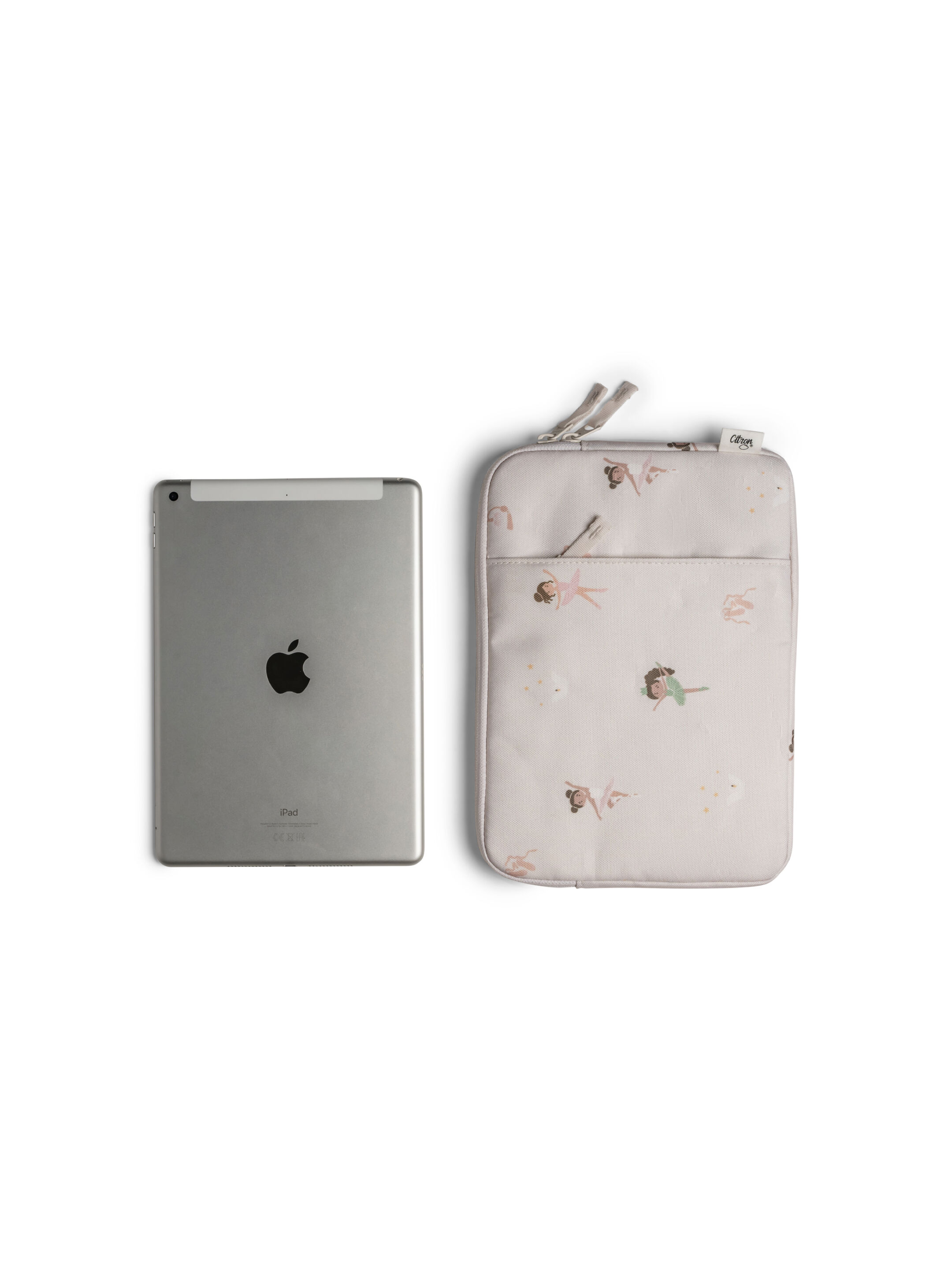 Citron Protective Ipad Sleeve with Zipper Ballerina image number 6
