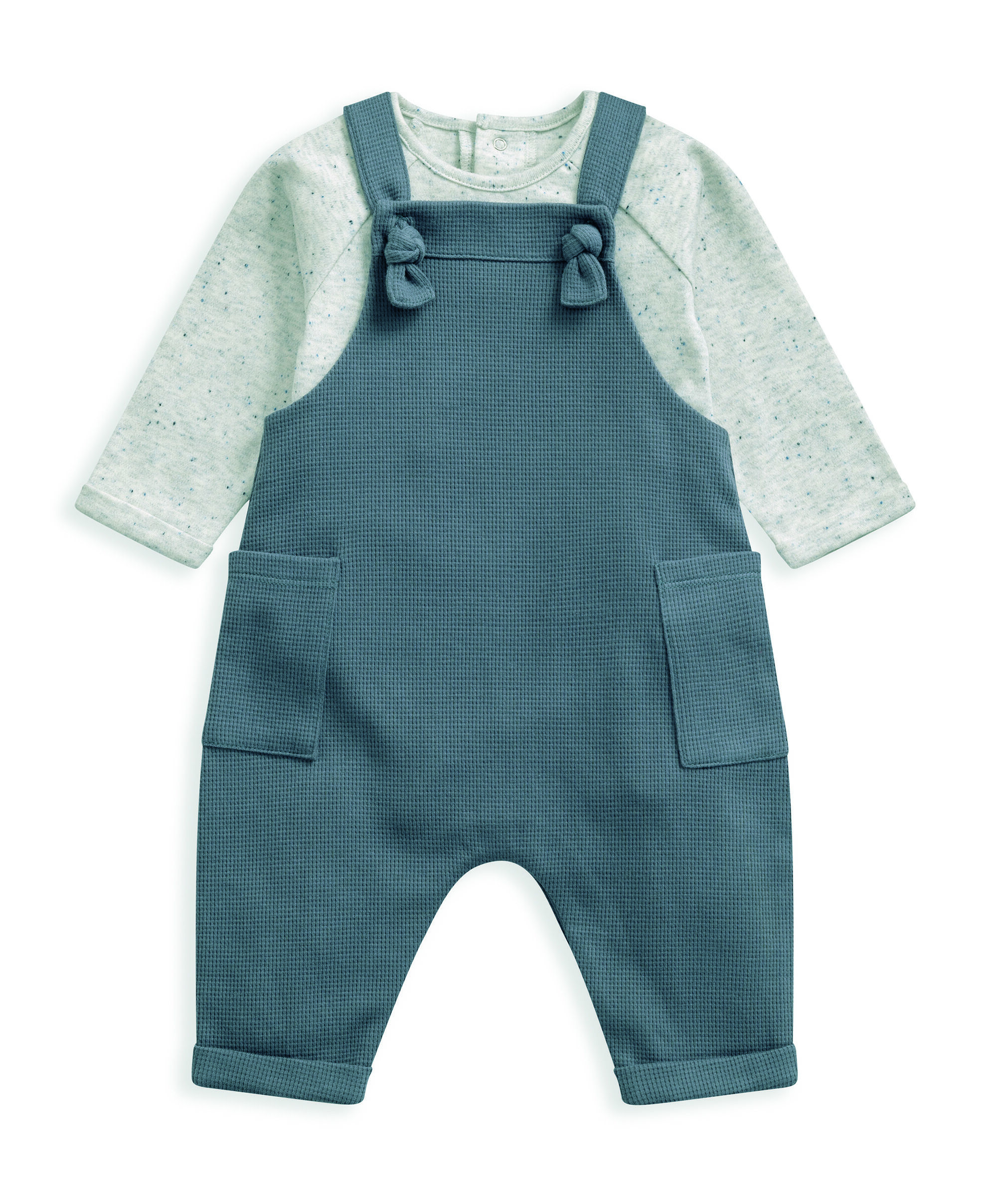 Speck BodySuit & Waffle Dungaree - 2 Piece Set image number 2