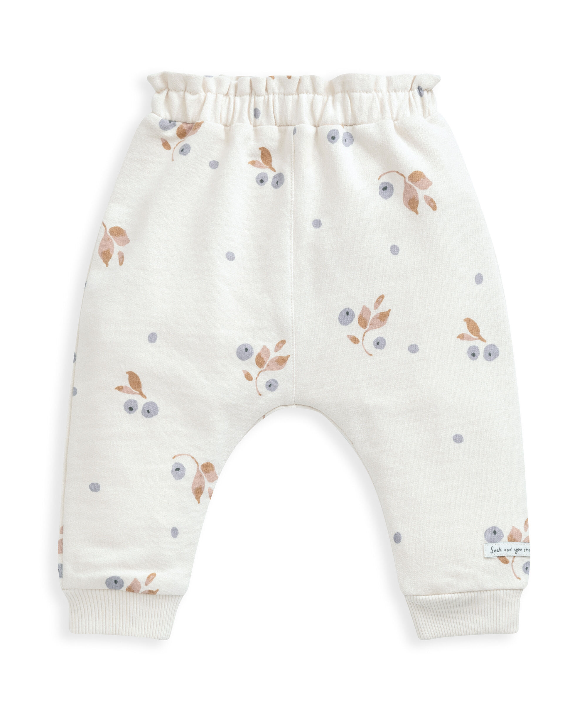 Berry Floral Print Joggers image number 2