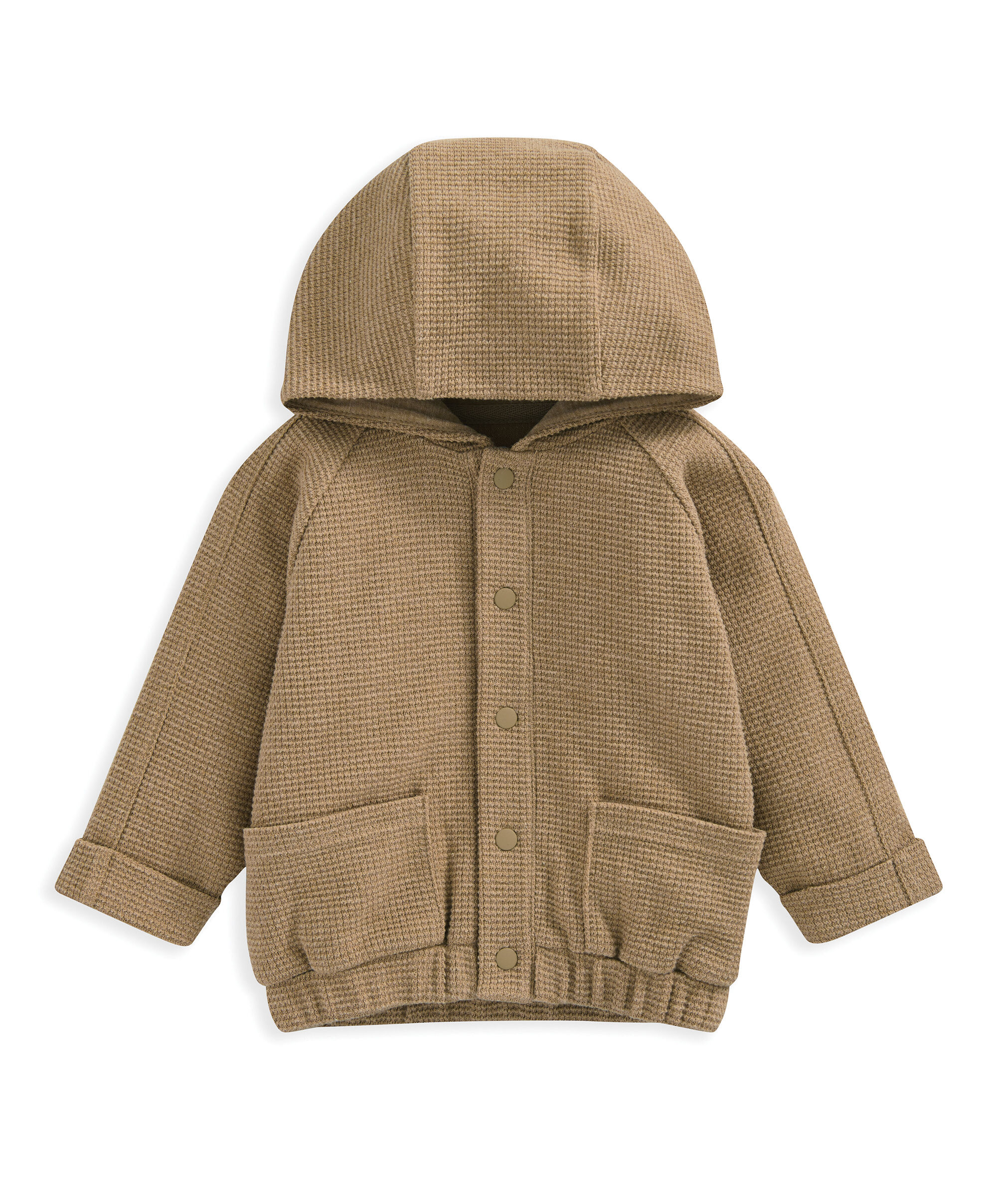 Waffle Bomber Hoodie - Brown image number 2