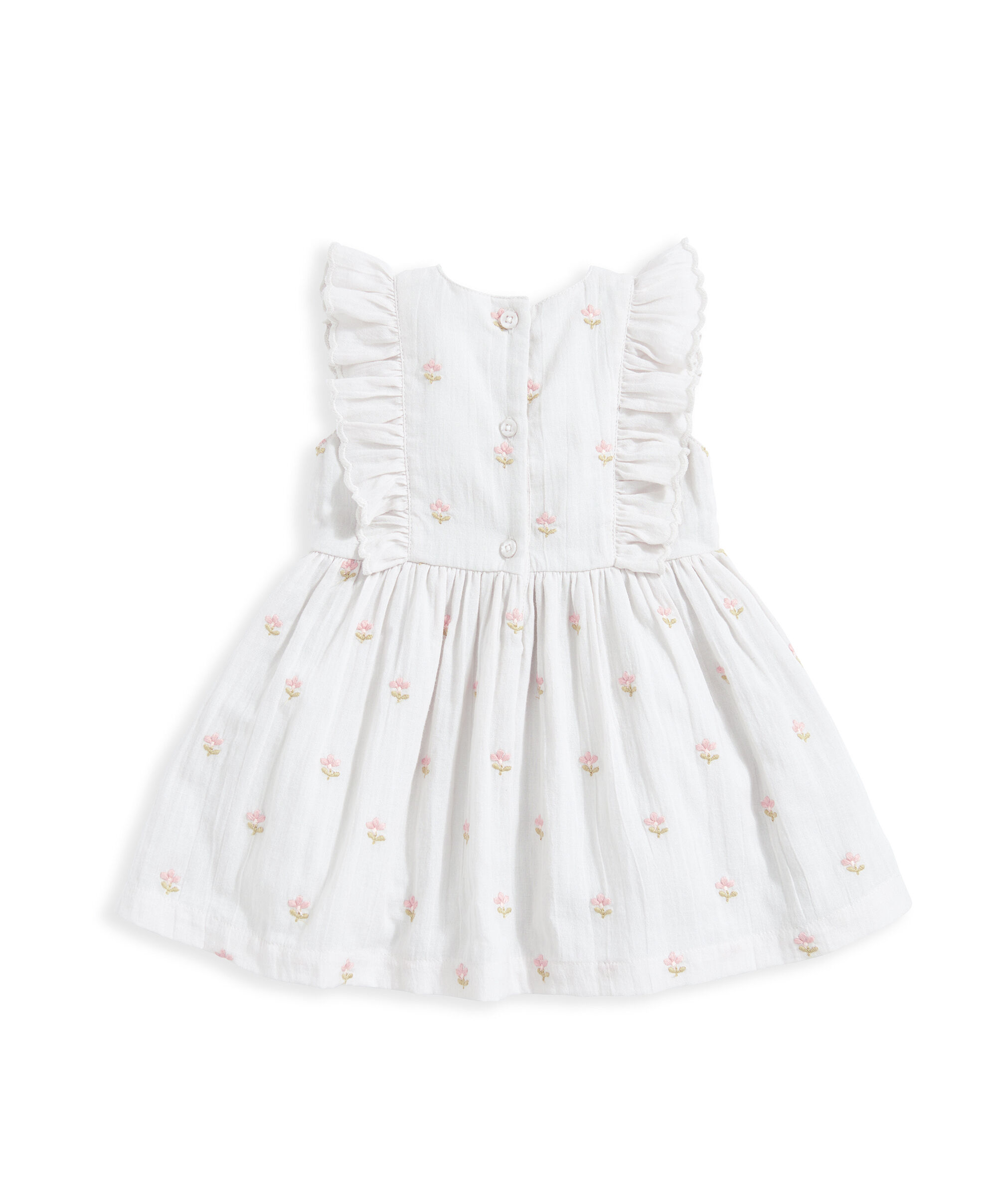 Embroidered Dress - Blue image number 3