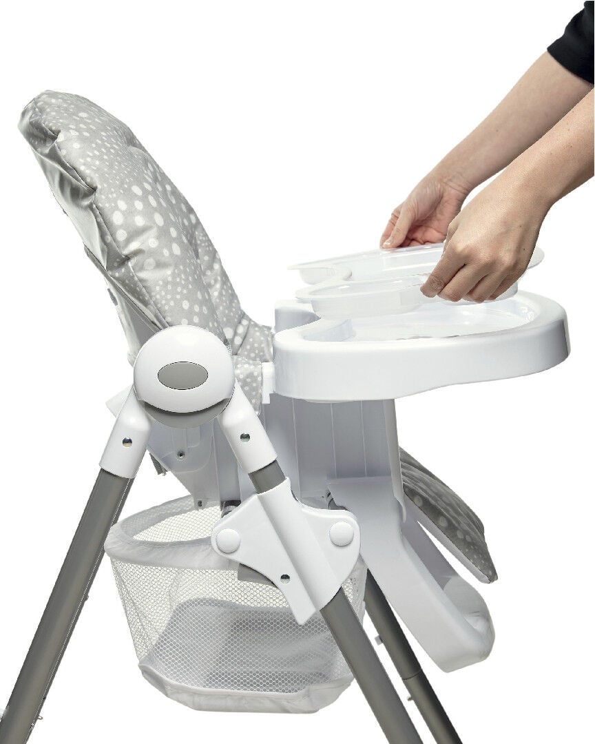 Buy Snax Highchair Grey Spot Baby High Chairs Mamas & Papas Qatar