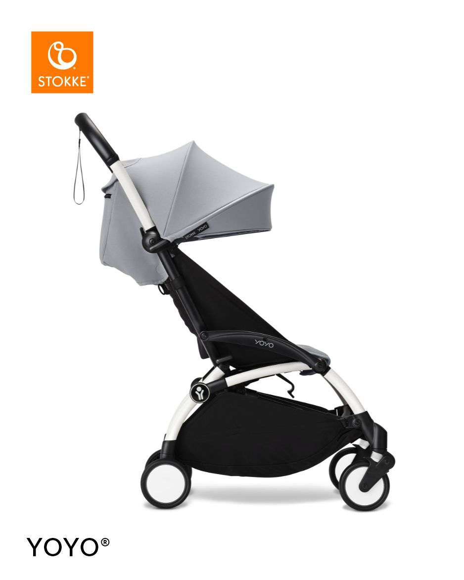 Stokke YOYO3 White Frame with 6+ Color Pack - Stone & Cup Holder (3 Pieces) image number 1