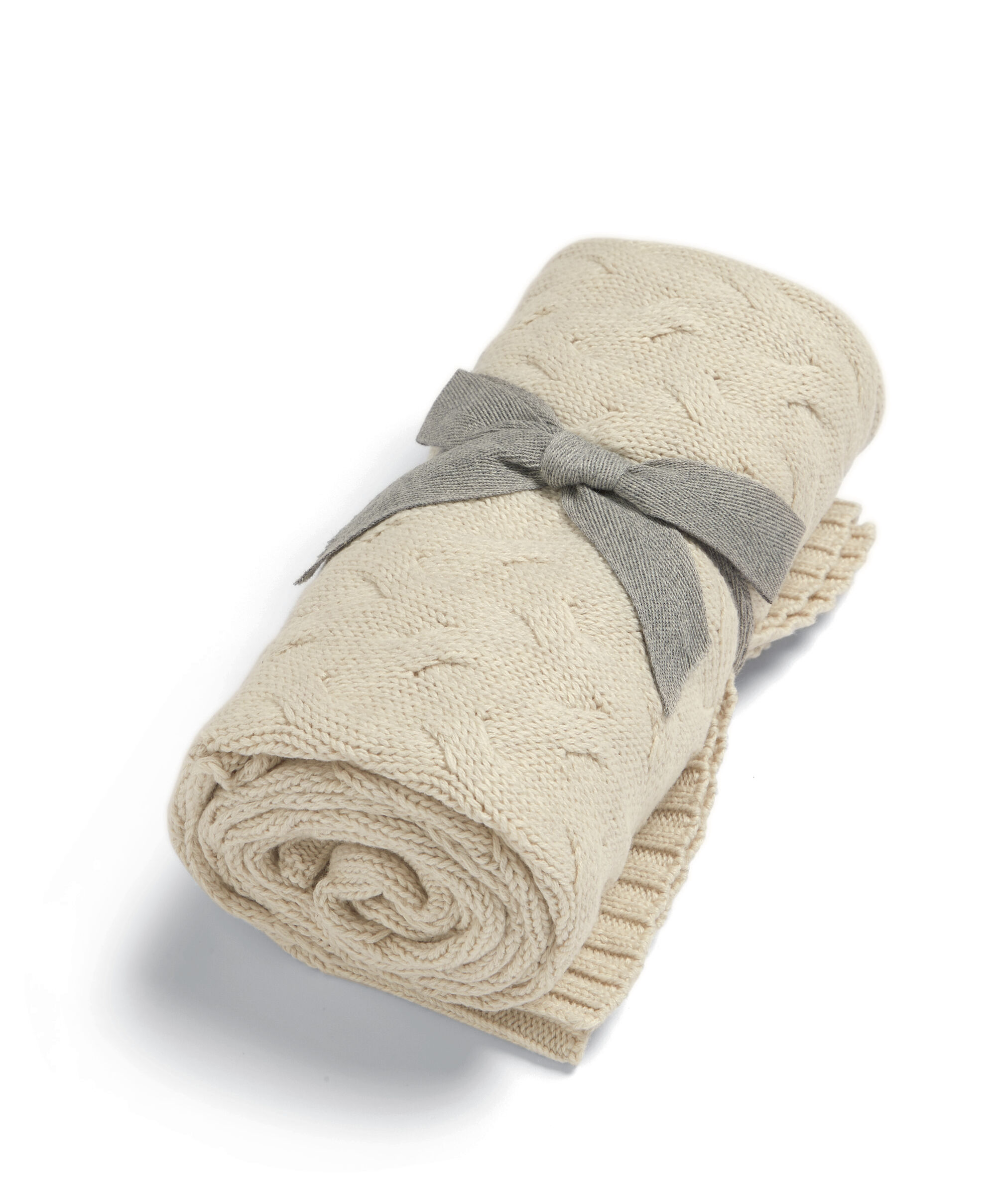 Cable Knitted Blanket - Welcome to the World Duckling image number 4