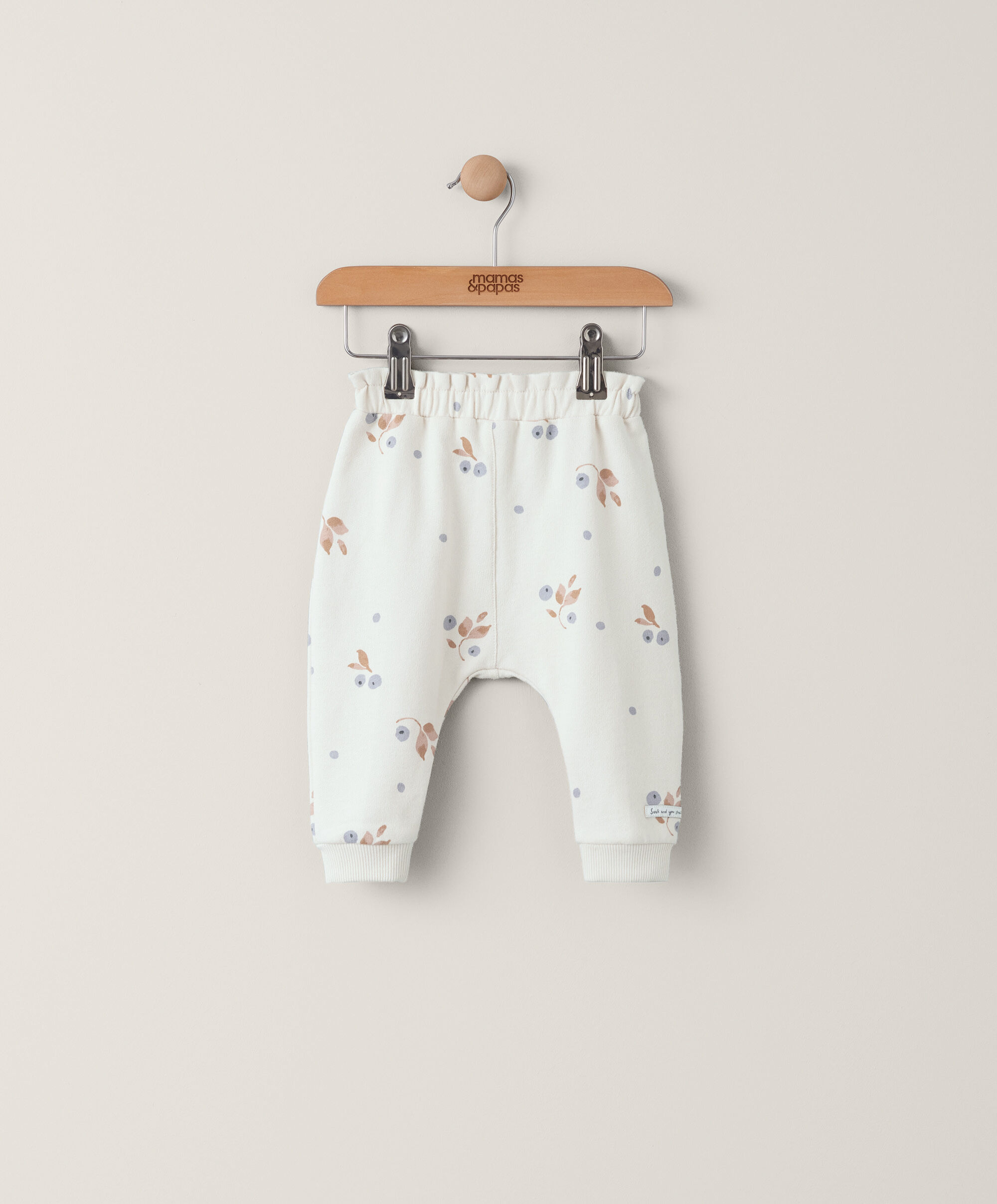 Berry Floral Print Joggers image number 1