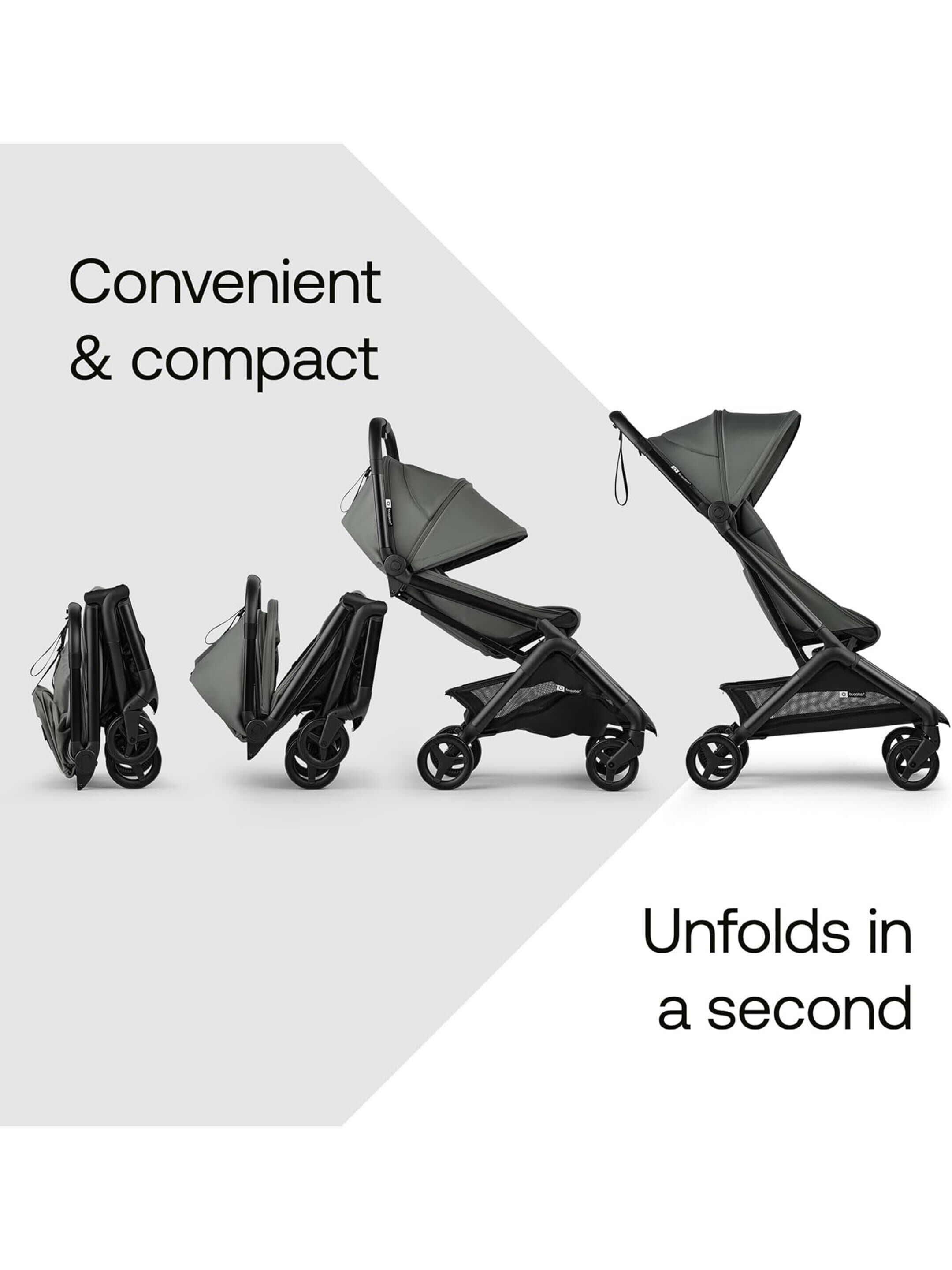 Bugaboo Butterfly 2 Complete Stroller - Forest Green image number 3