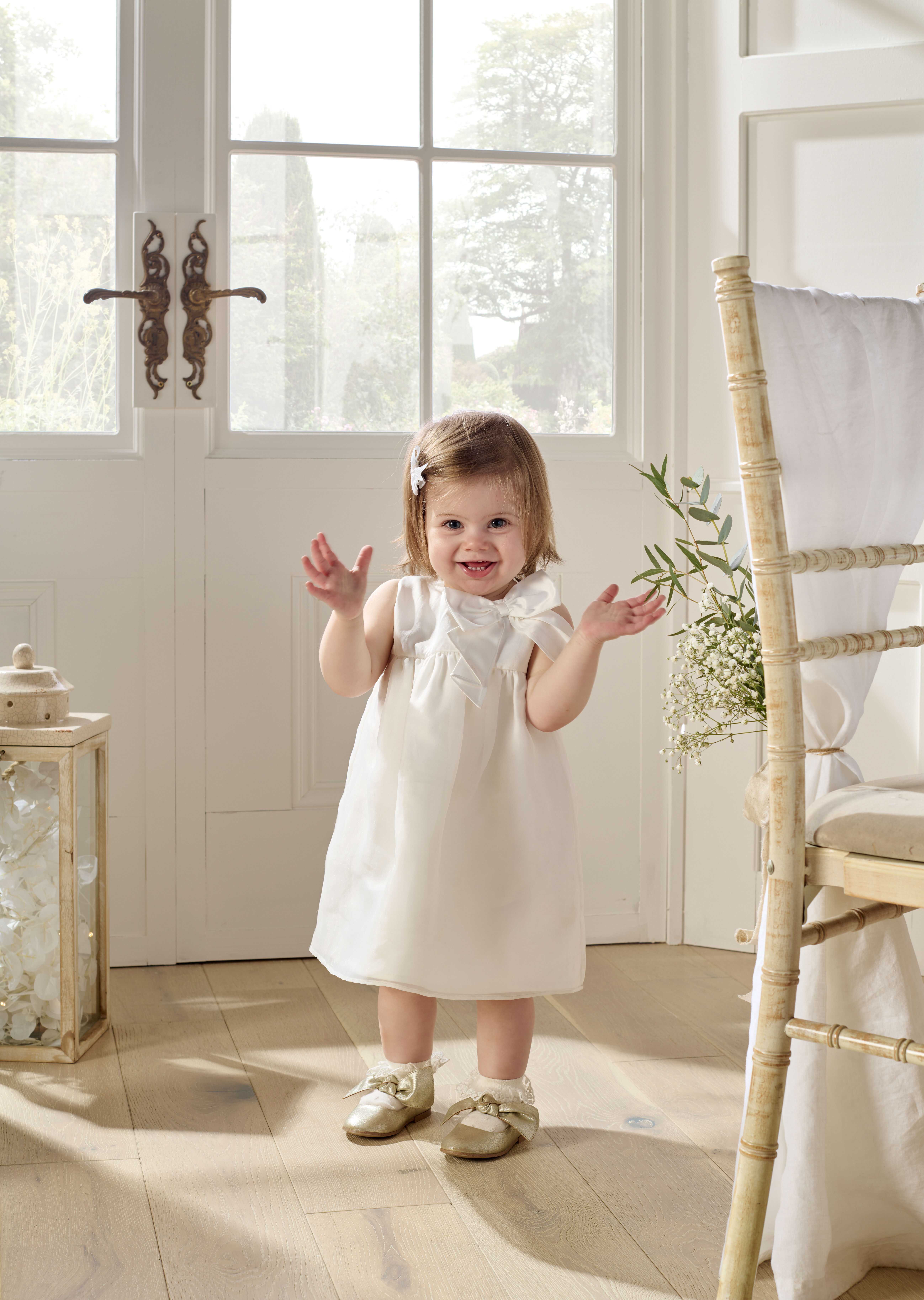 White Organza Bow Dress image number 3