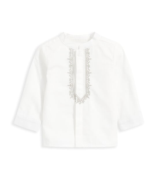 Eid Embroidered Shirt - White image number 2