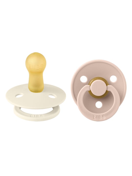 Bibs Pacifier Colour Collection - Ivory & Blush 2 Pack (6+ months) image number 1