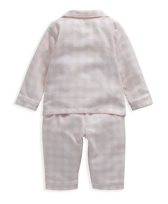 Pink Gingham Woven Pyjamas image number 2