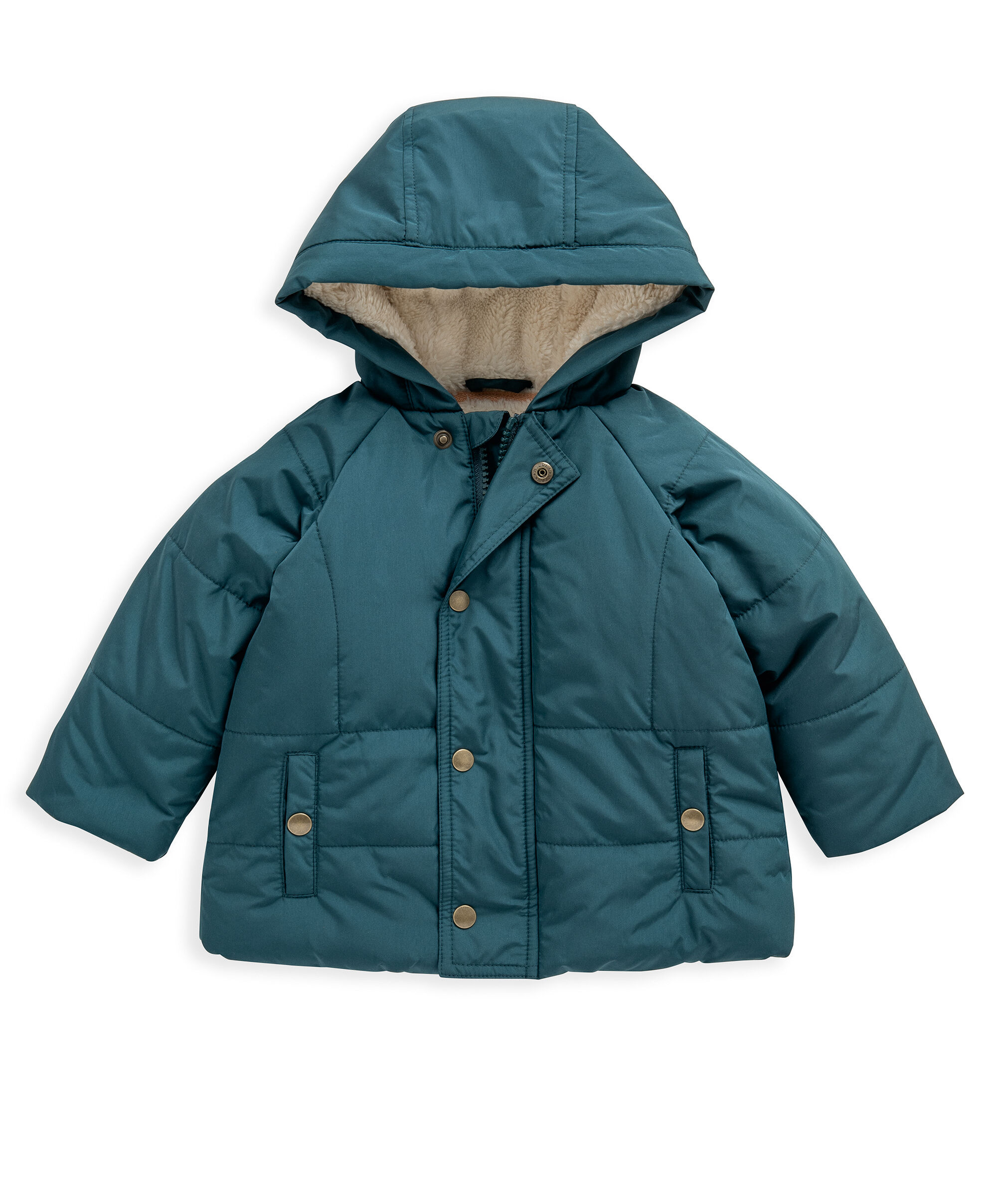 Green Puffa Coat image number 1