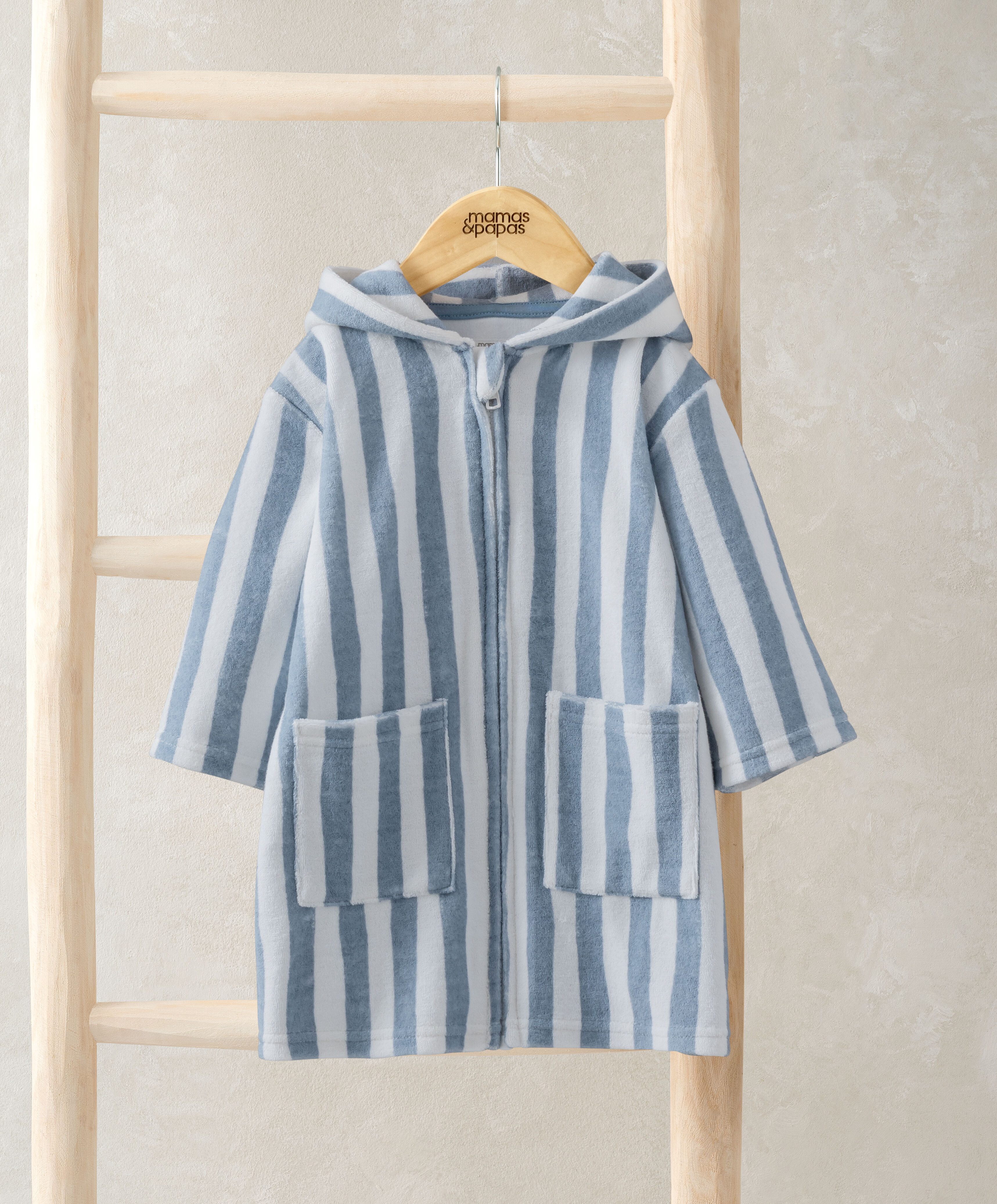 Striped Zip Poncho image number 1