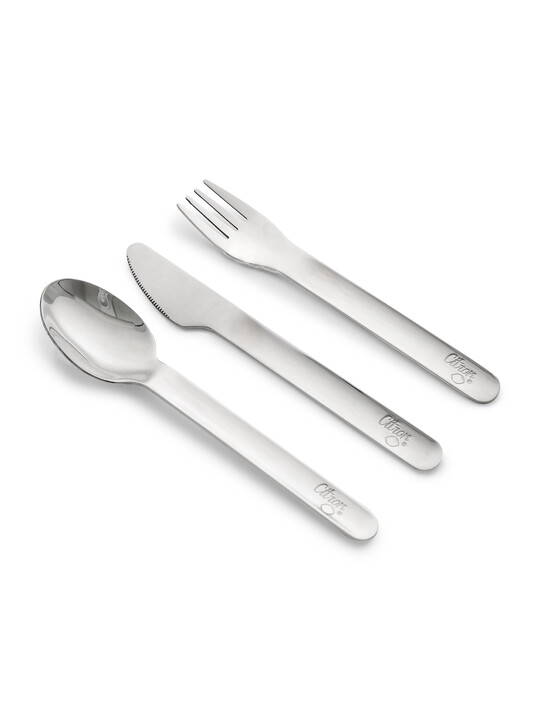 Citron Stainless Steel Cutlery with Pouch Green image number 2