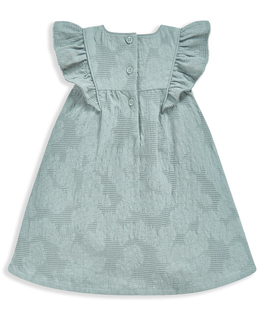 Green Textured Dress image number 2