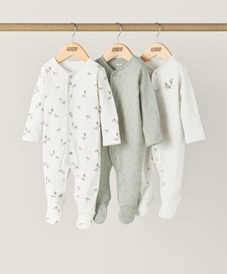 3 pack Life Of A Cowboy Sleepsuits