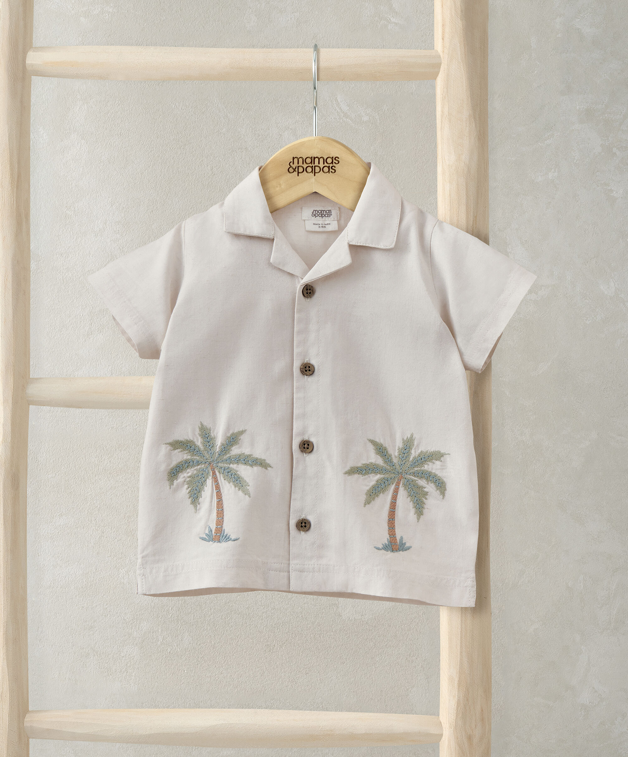 Palm Tree Linen Shirt image number 1