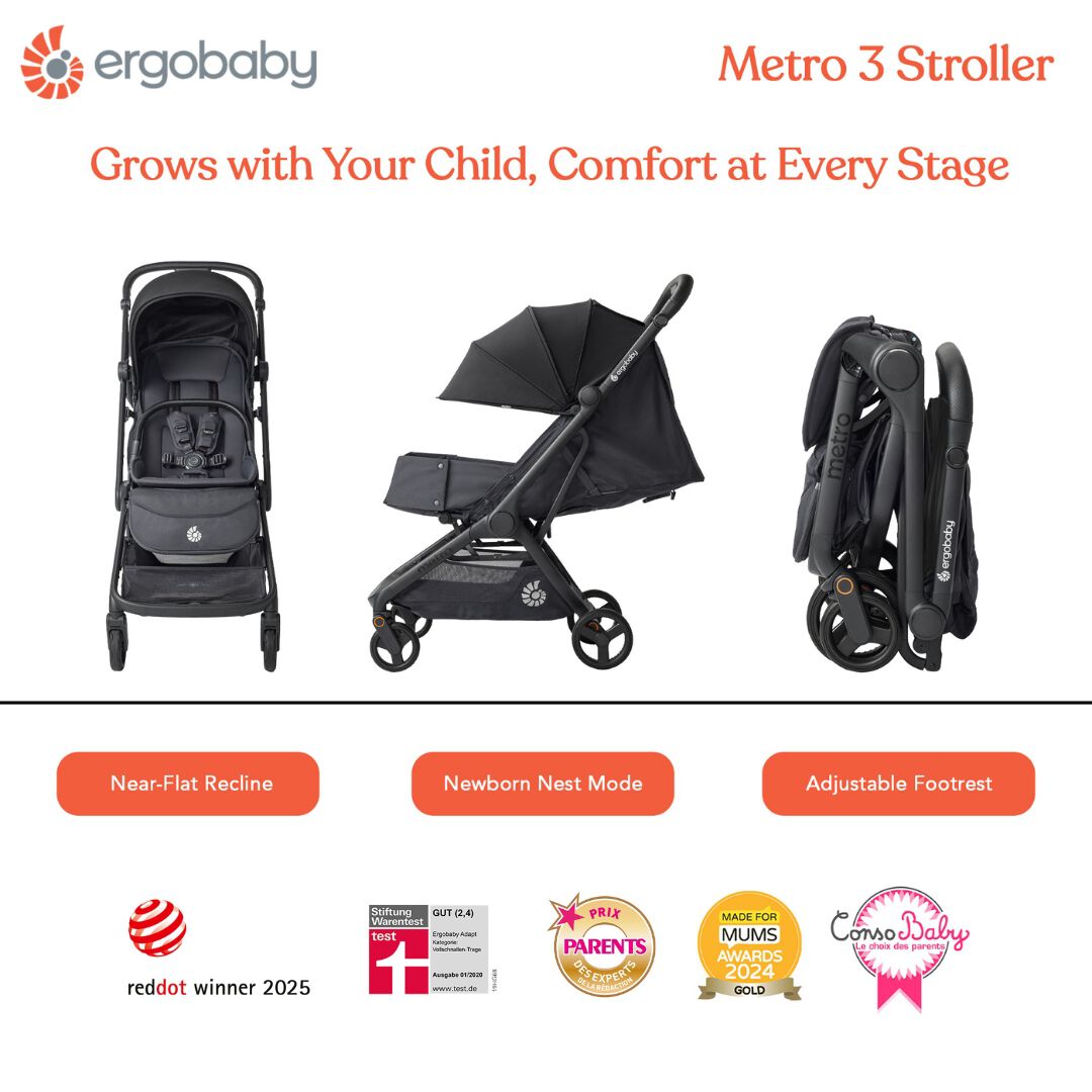 Ergobaby Metro 3 Stroller- Onyx Black image number 6