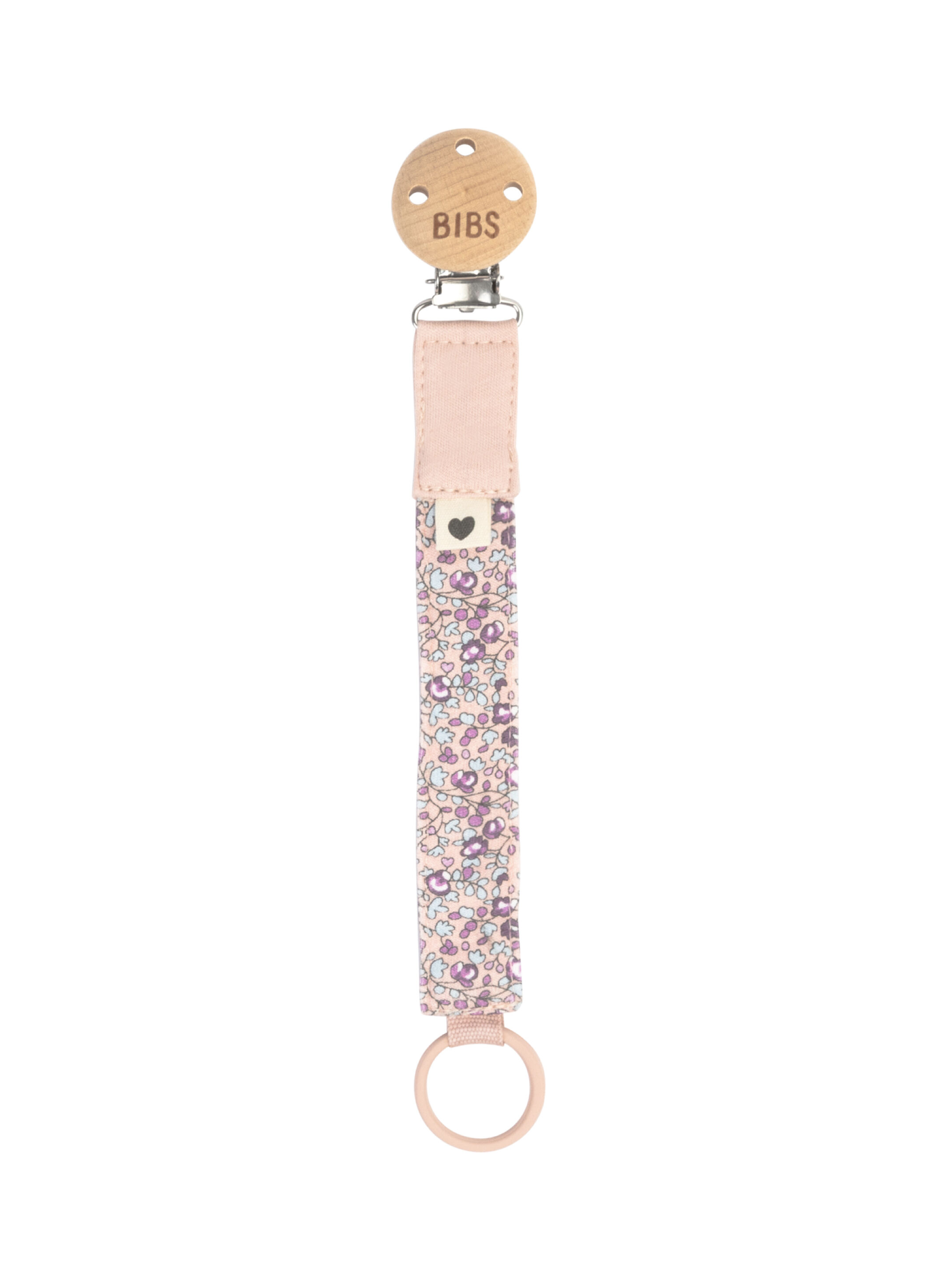BIBS x Liberty Pacifier Clip Eloise Blush