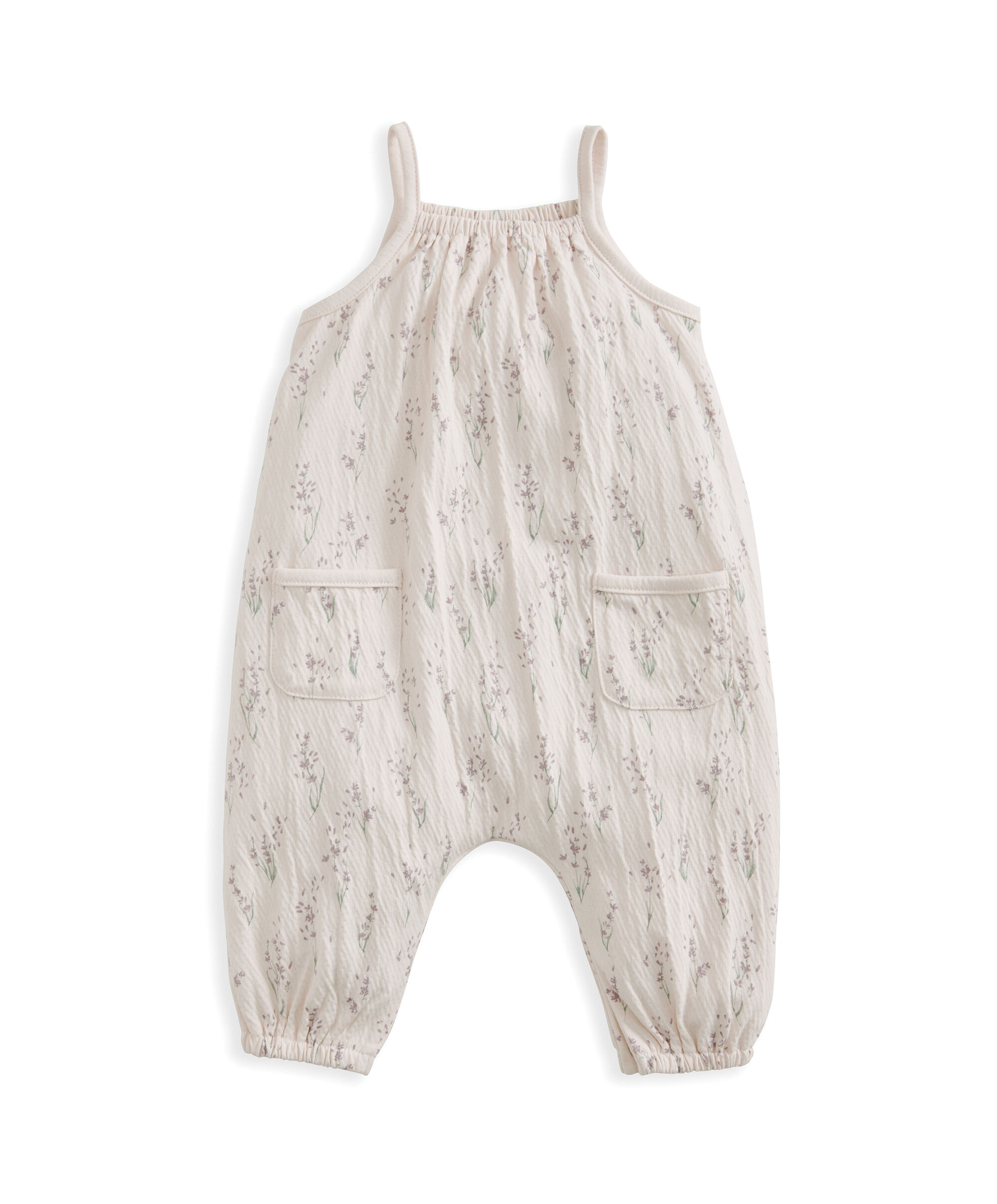 Lavender Print Oversized Romper image number 2