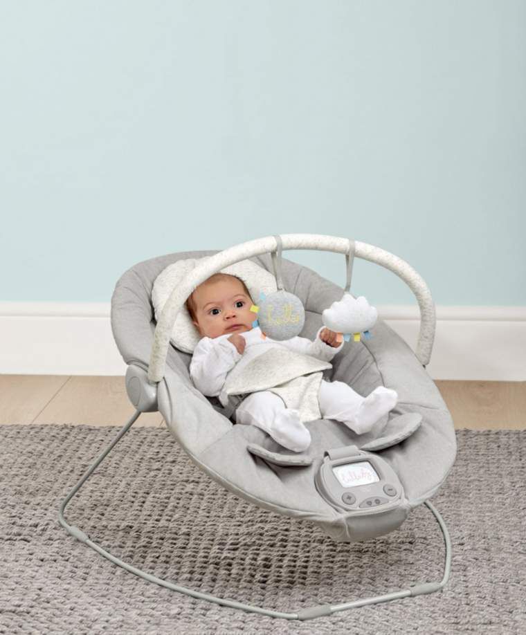Buy Apollo Bouncing Cradle Pebble Grey Rockers Bouncers