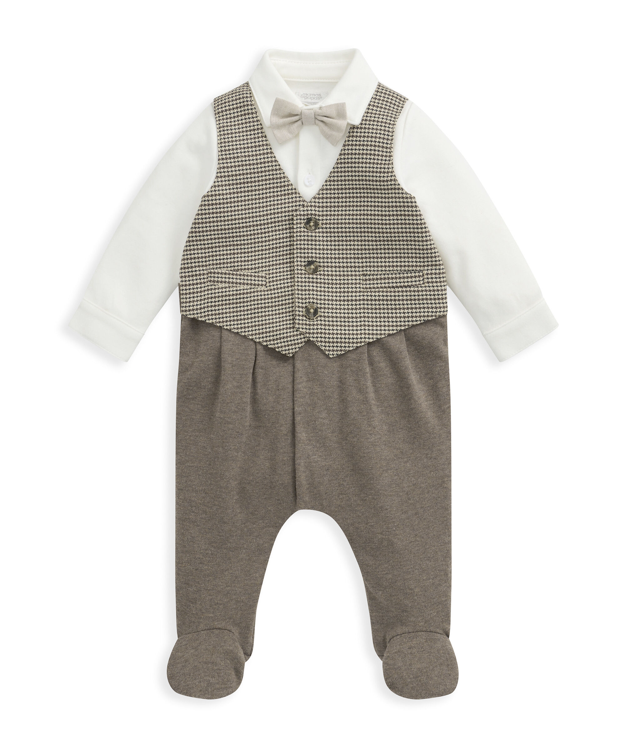 Check Waistcoat All In One image number 2