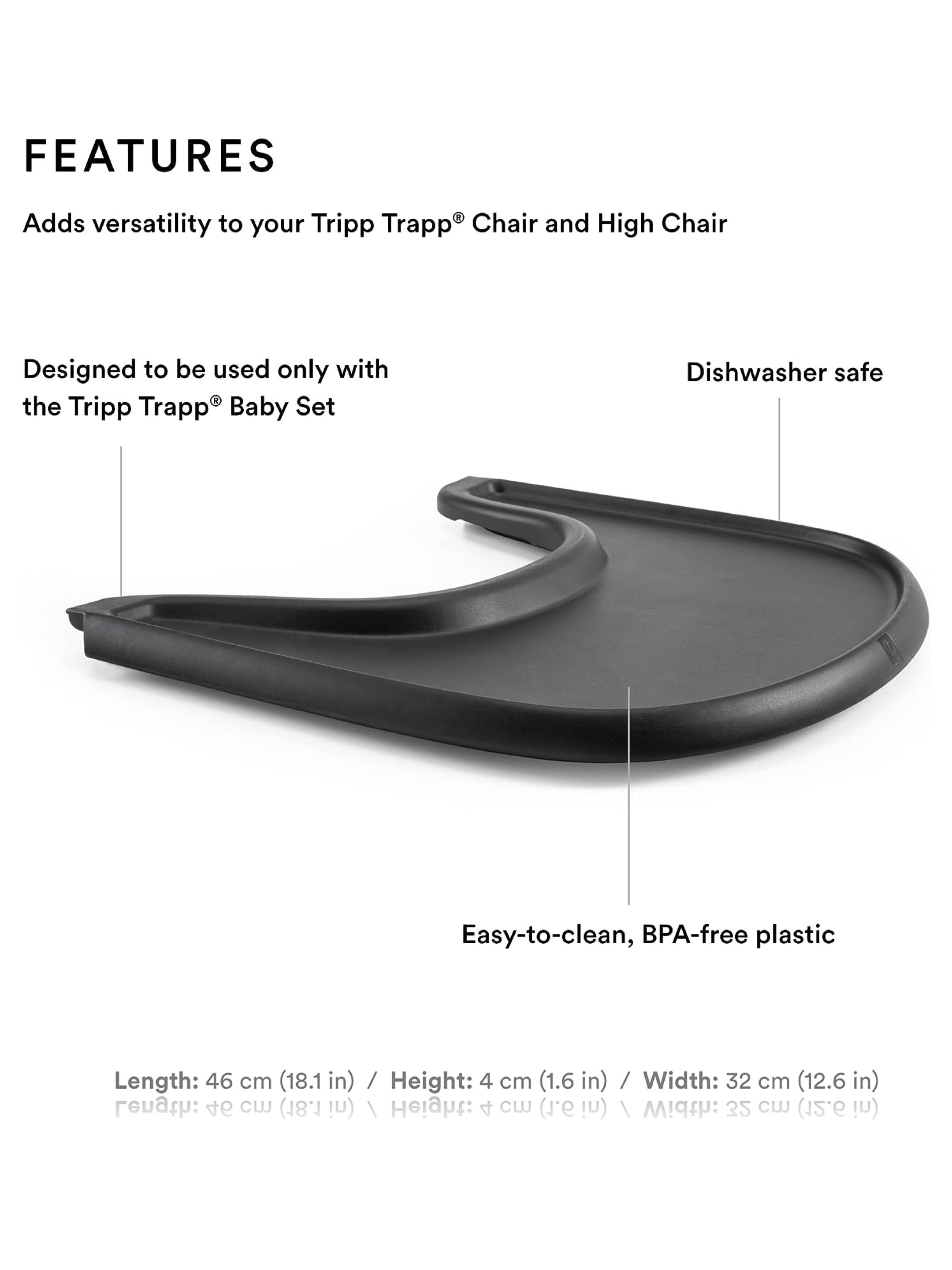 Stokke Tripp Trapp Tray - Black image number 2