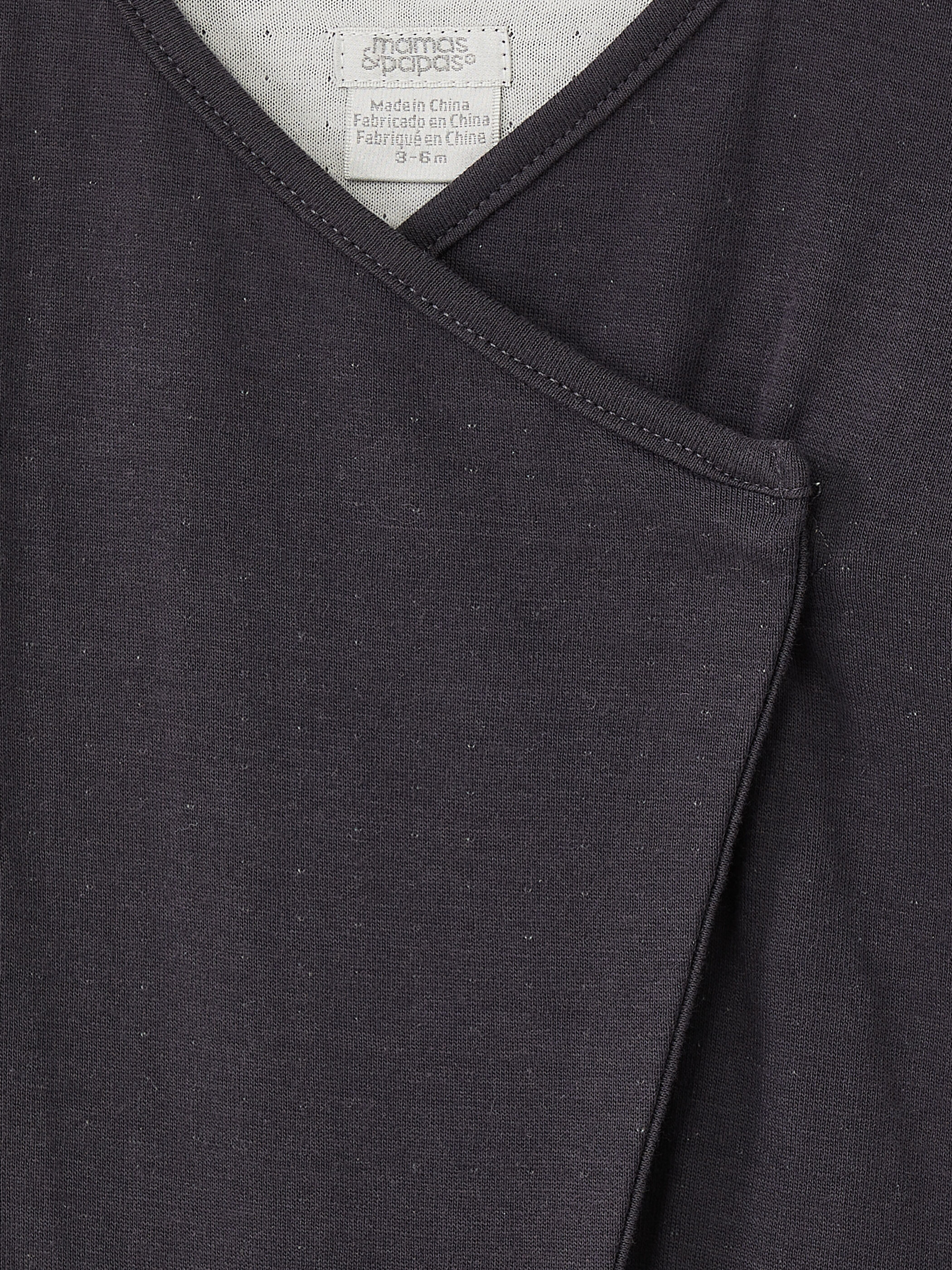Charcoal Wrap Romper image number 3