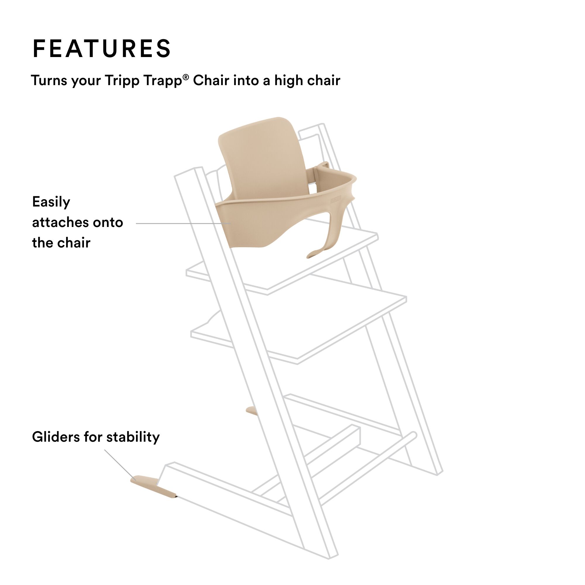 Stokke Tripp Trapp Baby Set - Natural image number 4