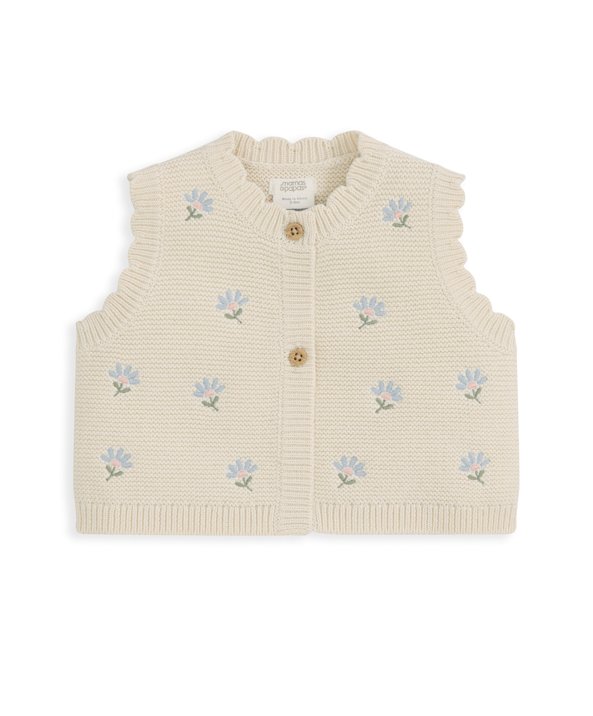 Knitted Girls Waistcoat & Top Set image number 4