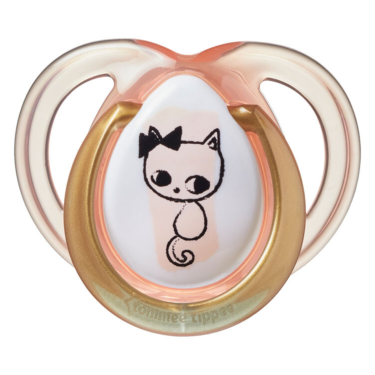 Tommee Tippee MODA Soother, (0-6 months), Pack of 2 -Girl image number 4